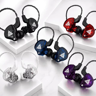 Fones de Ouvido Intra-Auriculares QKZ AK6 10mm Driver, Graves Profundos, Fio de 3,5 mm, com Microfone, Conforto