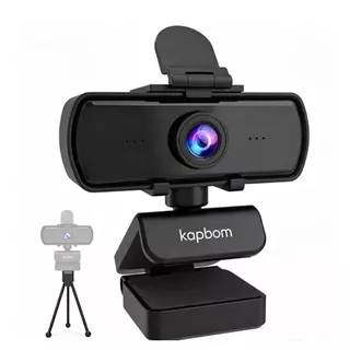 Webcam Kapbom Resolução 2K 1440p com Microfone Embutido e Tripé