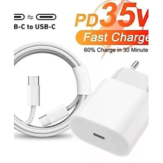 Fonte Carregador 35W Rápido iPhone USB-C Para iPhone 15 16 17 PRO MAX