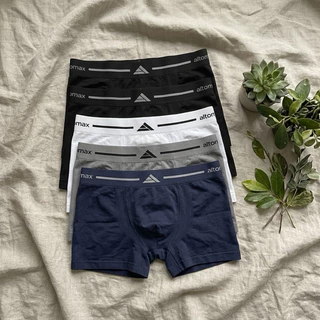 Kit 5 Cuecas Boxer Adulto Lisa Masculino - Cueca Box Masculina Sem Estampa Microfibra Algodão Original