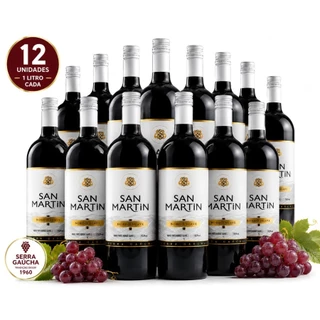 Vinho Tinto Bordô Suave San Martin 1L