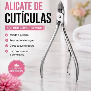 Alicate de Cutículas Profissional em Aço Inoxidável – Corte Preciso, Afiado, Durável para Manicure e Pedicure...