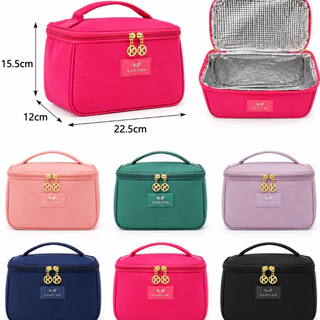 Bolsa Térmica para Alimentos 22,5x12x15,5cm Lancheira Térmica Mantém Quente e Frio com Alça e Zíper Duplo