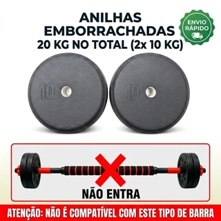 Par de Anilhas de 10 KG (2 unidades)