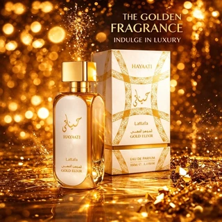 Perfume Arabe Unissex Hayaati Gold Elixir 100ml Edu de Parfum Fragrância