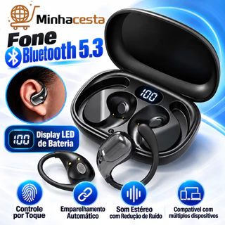 Fones de Ouvido Bluetooth 5.3 Sem Fio Com Controle De Toque Tecnologia de Condução Óssea Original B8