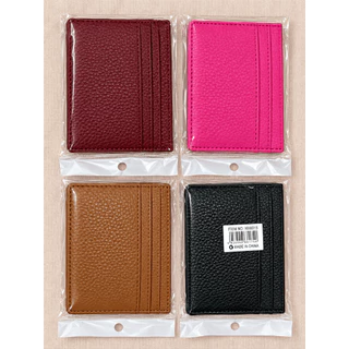 Carteira Porta Cartão Slim Compacta Unissex Mini Carteira para Cartões e Dinheiro Feminina Masculina