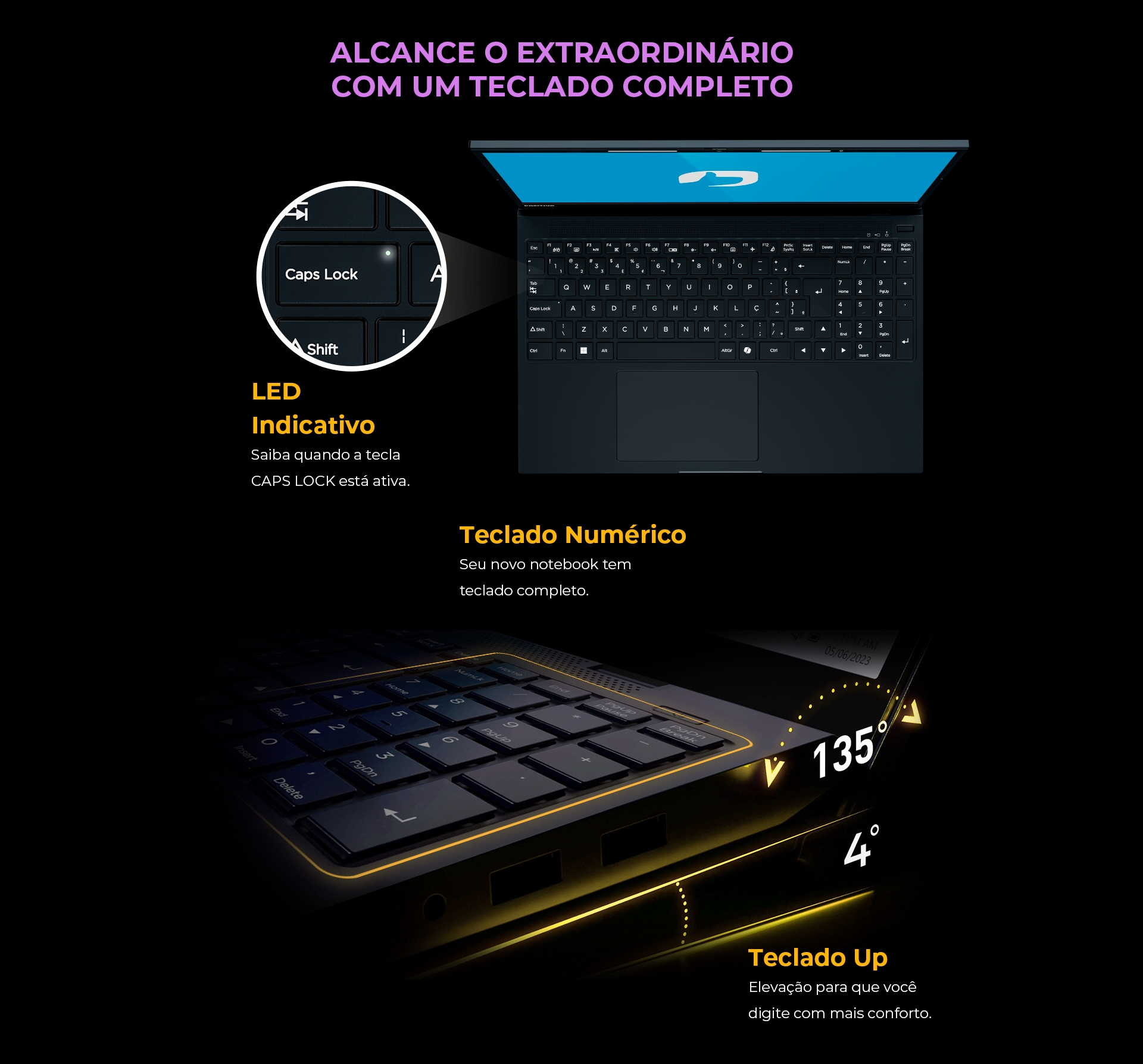 Notebook Positivo Vision R15M AMD Ryzen 5-5625U Linux 8GB RAM 256GB SSD ...
