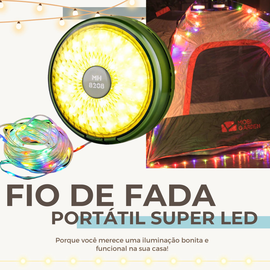 Kit 1-4 Pisca-Pisca Portátil Super Led RGB Luminária Recarregável c ...