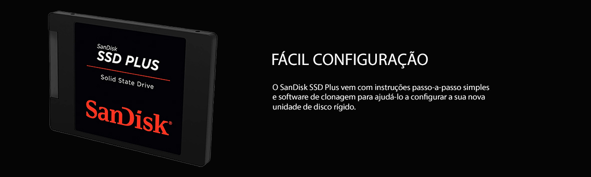 SSD SanDisk Plus, 2TB, Sata III, Leitura 545MB/s e Gravação