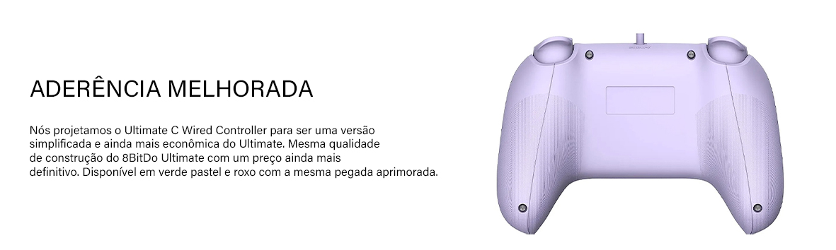 Controle Gamer 8BitDo Ultimate C, Com Fio, Windows, Android, Steam OS ...