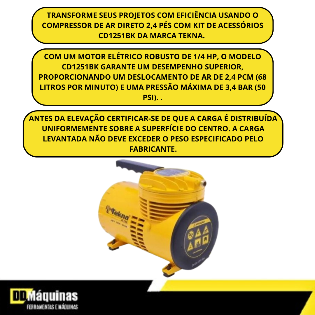 Motocompressor De Ar Direto Hp Pcm Bivolt Com Kit Para Pintura Tekna Shopee Brasil