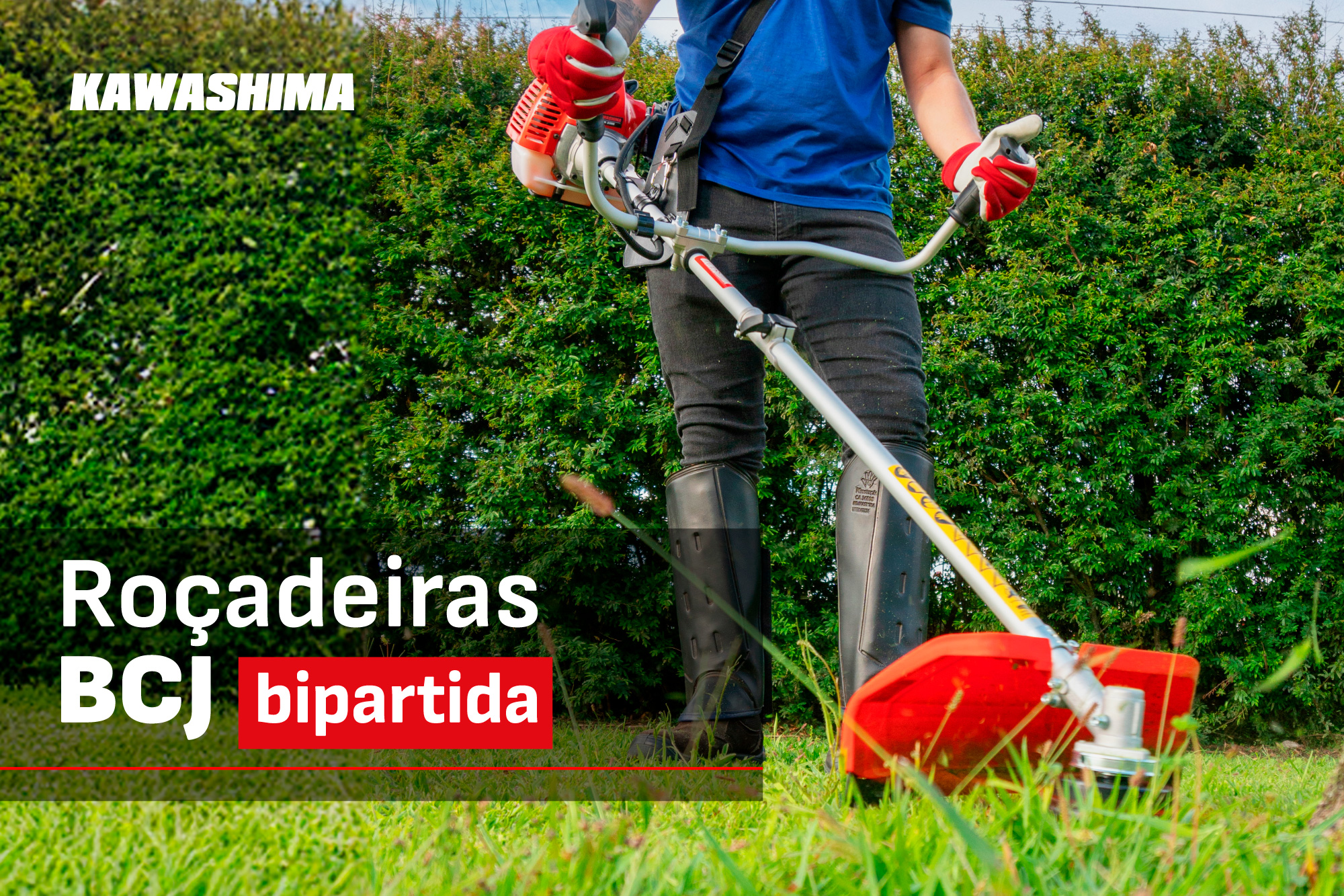 Roçadeira a Gasolina Com Guidão 51,7CC 2 Tempos Pro Desmonta Fácil