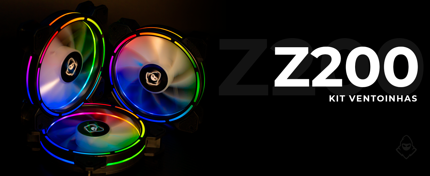 Kit Ventoinhas Mancer Z200, 3x120mm, RGB, MCR-Z20RGB-01 | Shopee