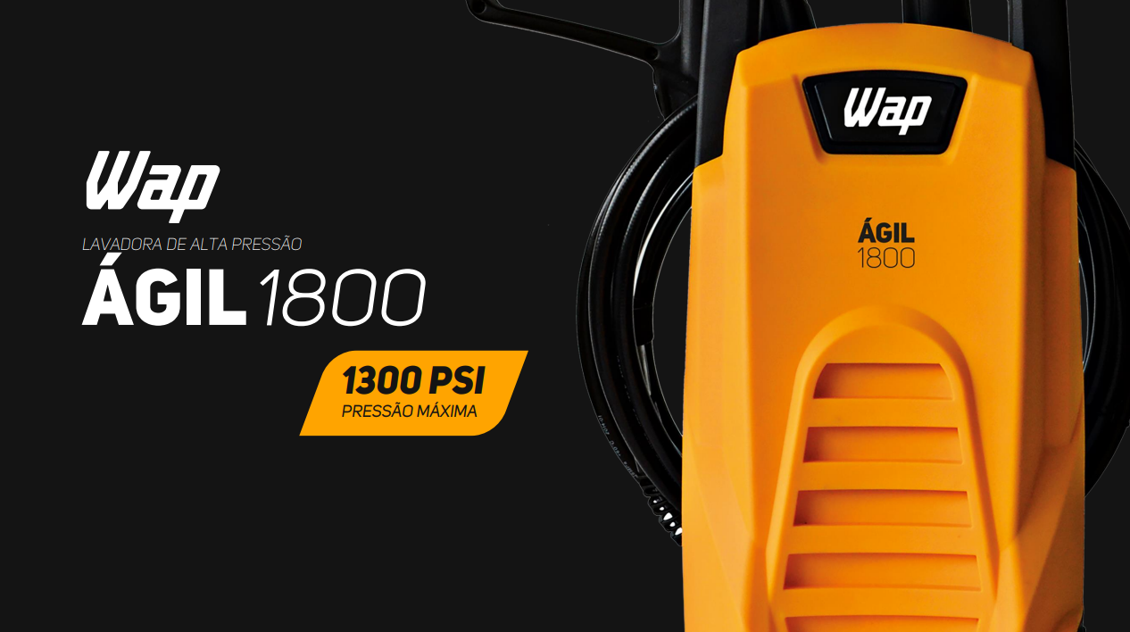 Lavadora De Alta Pressão Wap Ágil 1800 1400W 1300PSI 110V | Shopee Brasil