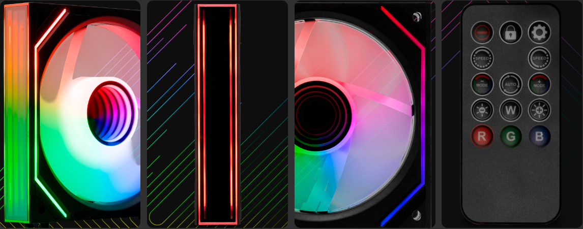 Kit Ventoinhas Mancer Ventus ZX, RGB, 3x120mm, Preta, MCR