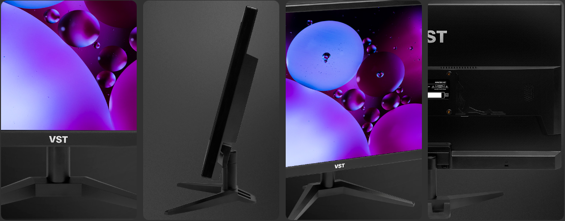 Monitor VST 23.8, 23.8 Pol, FHD, 5ms, 75Hz, HDMI/VGA, VST-VST24-BL01 ...