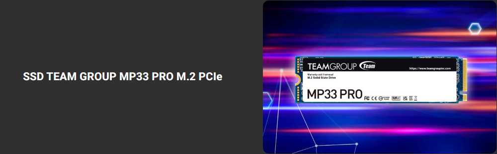SSD Team Group MP33 Pro 1TB M.2 NVMe PCIe, TM8FPD001T0C101