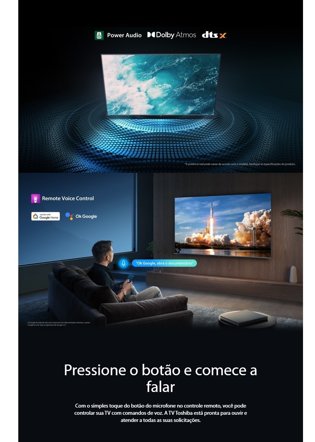 Smart TV QLED 75 4K Toshiba 75C450NS Google TV 4 HDMI 2 USB Wi-Fi ...