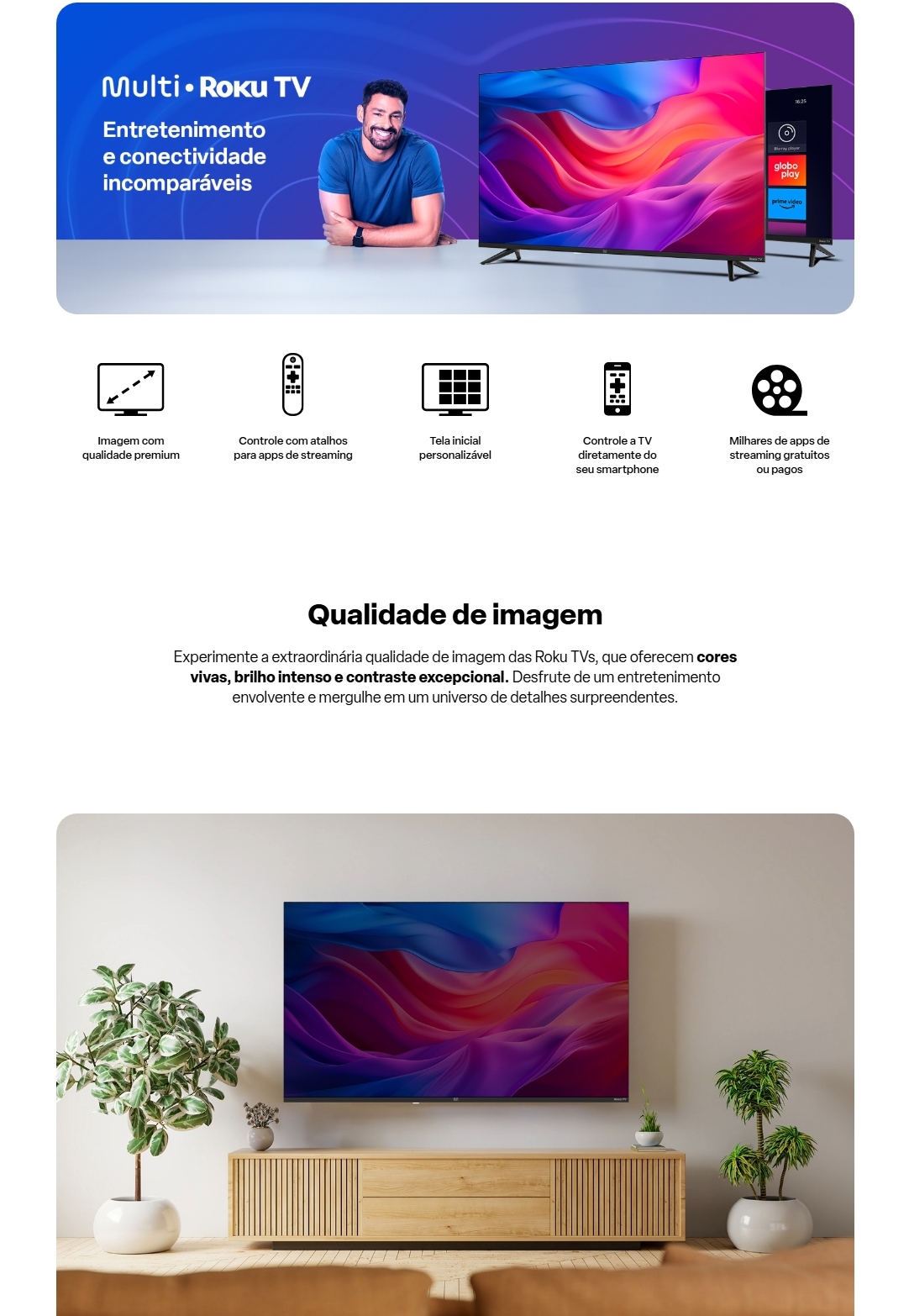 Smart TV DLED 32 HD Multi Roku 3HDMI 2USB Wi-Fi - TL081E | Shopee Brasil