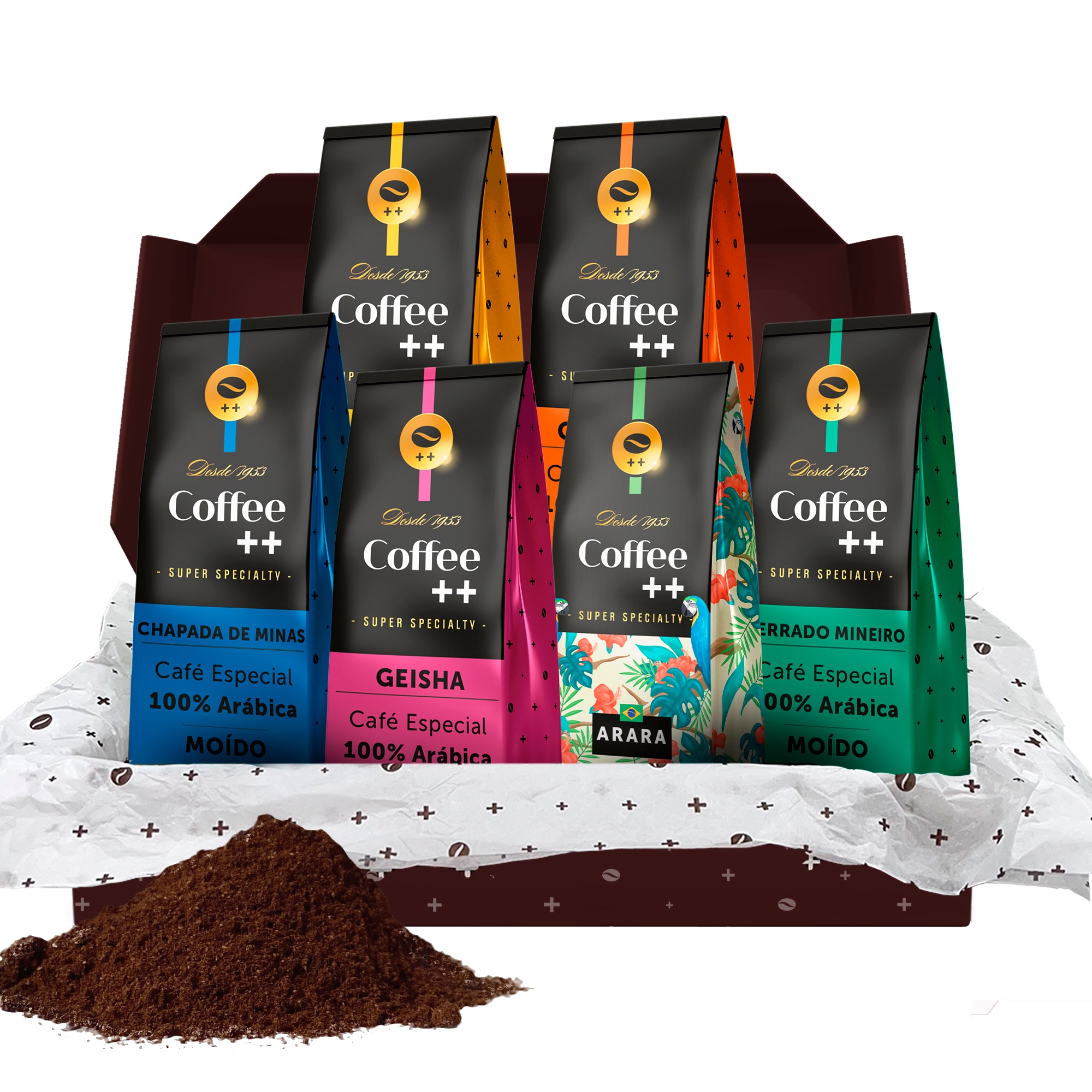 Kit 6 Pacotes Café Especial Torrado e Moído Coffee Mais - 6 x 250g ...