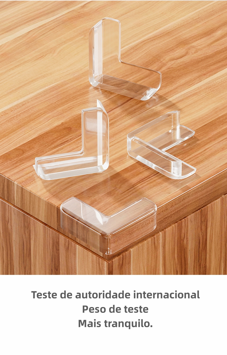 4 Protetor De Silicone Para De Mesa Protetor De Canto De Mesa De Vidro ...