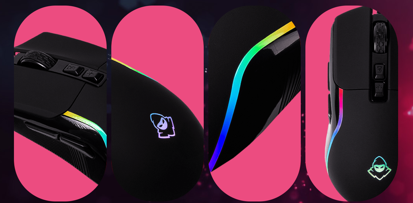 Mouse Gamer Mancer Lead C1, RGB, 12400DPI, 7 Botoes, Preto, MCR-LDC1 ...