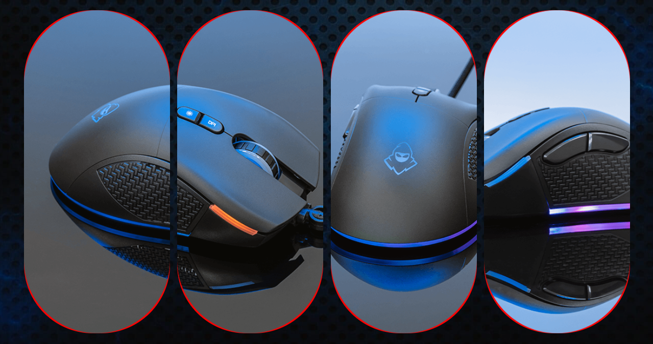 Mouse Gamer Mancer Lead 2, RGB, 12400DPI, 7 Botoes, Preto, MCR-LEAM2 ...