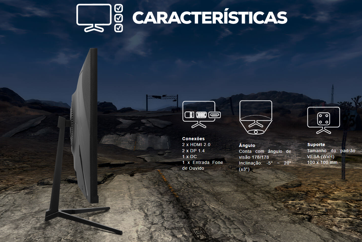 Monitor Gamer Pichau Nexus S362, 27 Pol, IPS, FHD, 1ms, 360Hz, FreeSync ...