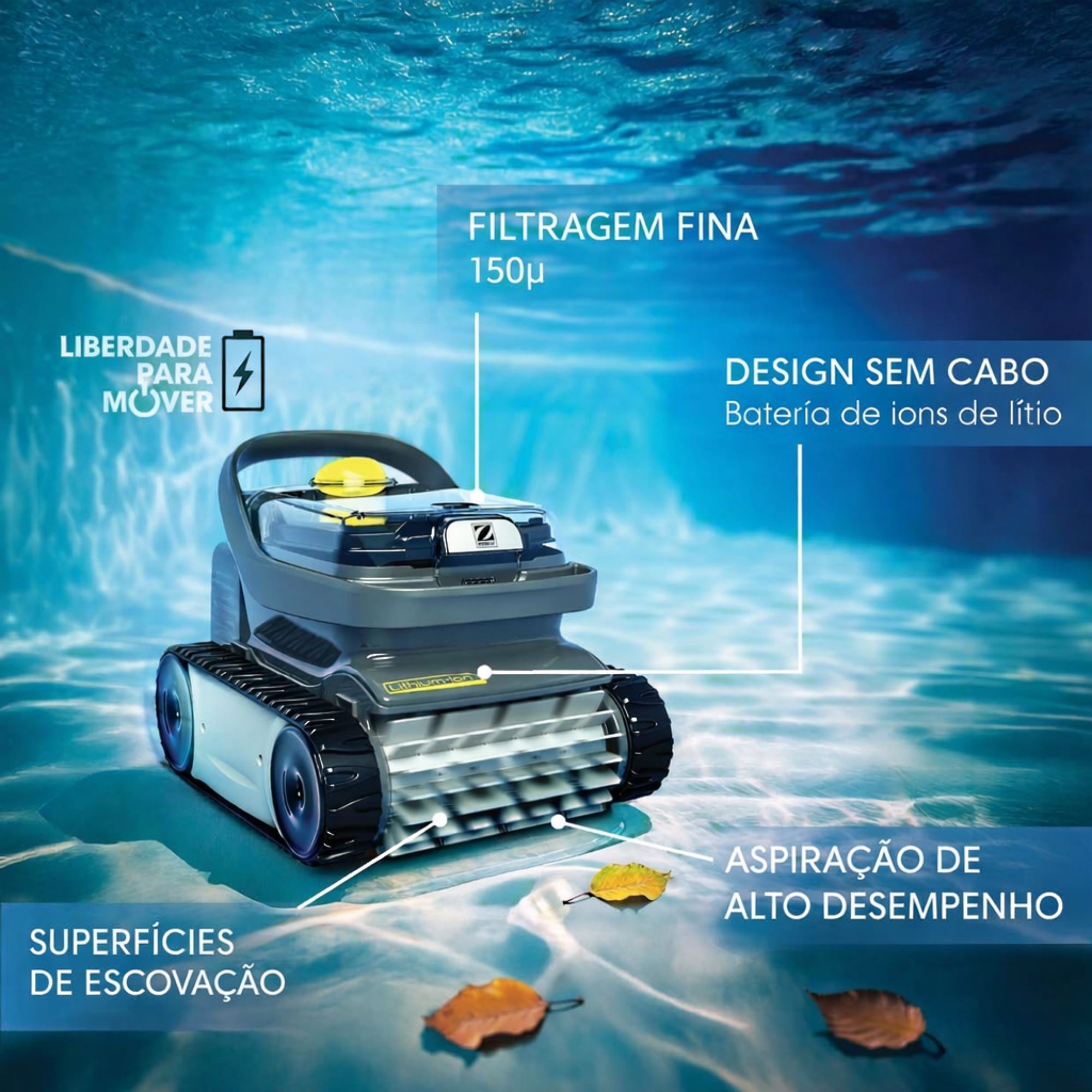 Robô Aspirador de Piscina Automático ZODIAC OP-32 à Bateria - Limpeza ...