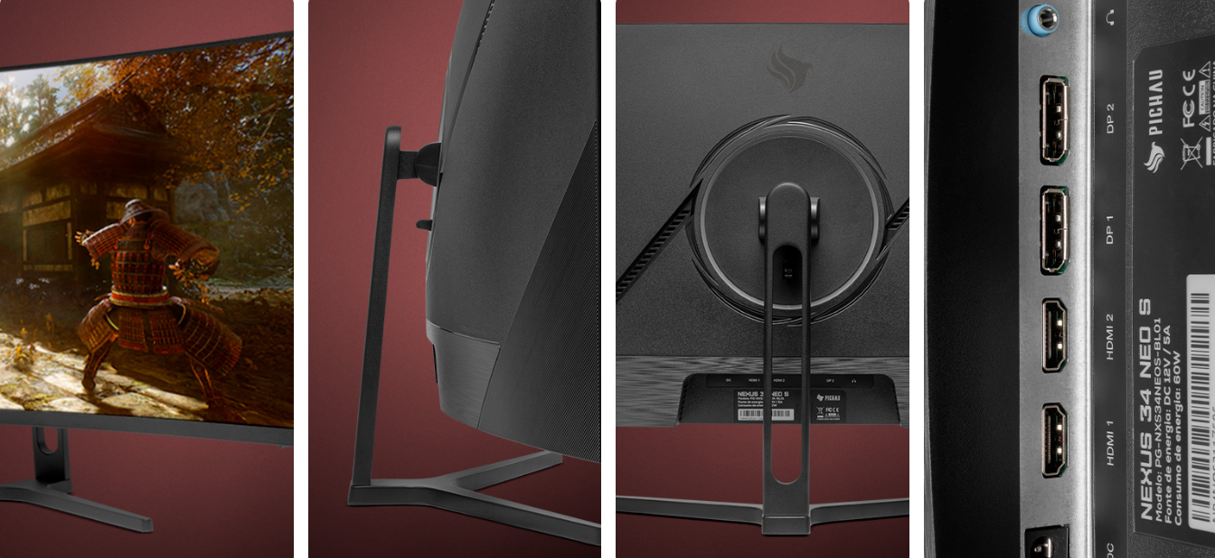 Monitor Gamer Pichau Nexus 34 Neo S, 34 Pol, VA, Ultrawide Curvo, WQHD ...