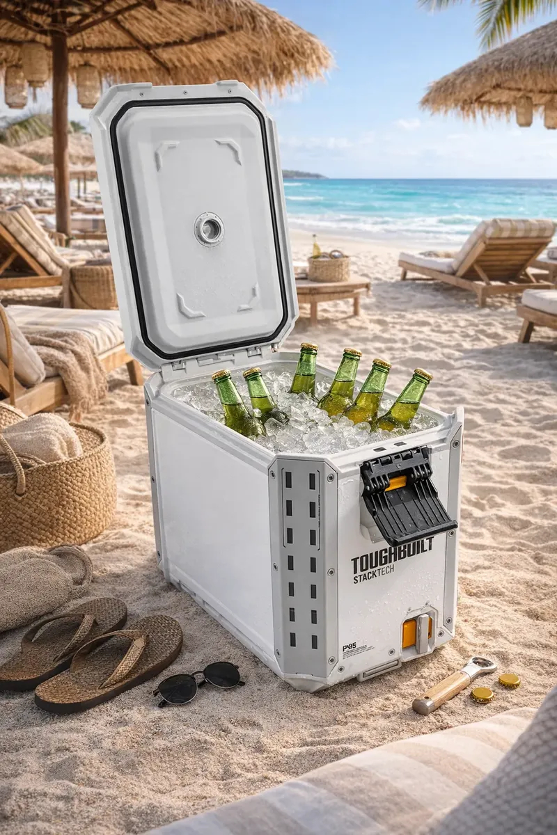 Caixa Térmica Cooler StackTech ToughBuilt 16L TB-B1-C-60C IP65 Compacta ...