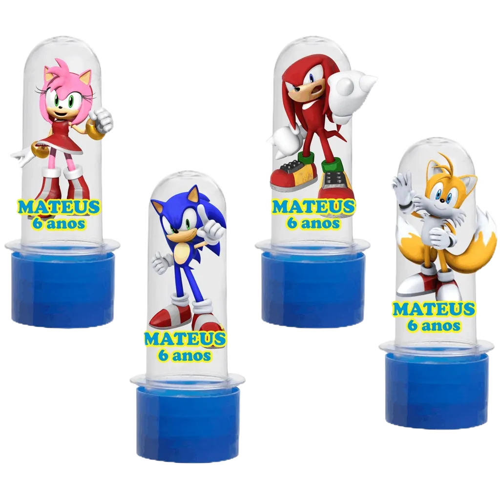 Apliques SONIC personalizados em papel