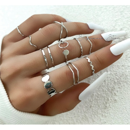 Silver Heart Decor Index Finger Ring Simple Cool Style - Temu