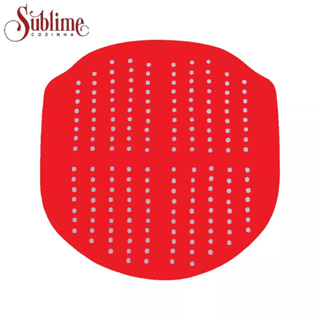 TAPETE PROTETOR SILICONE PARA FRITADEIRA AIR FRYER 20x19,5 CM MONDIAL AF.14 E NAF.03 4 LITROS VERMELHO