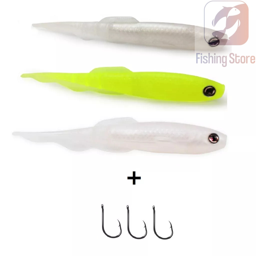 Kit com 3 Iscas Monster 3X Baca Shad 13cm by Fabio Baca | Shopee Brasil