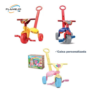 Triciclo Motoca Tchuco Racing Com Som e Haste - Samba Toys