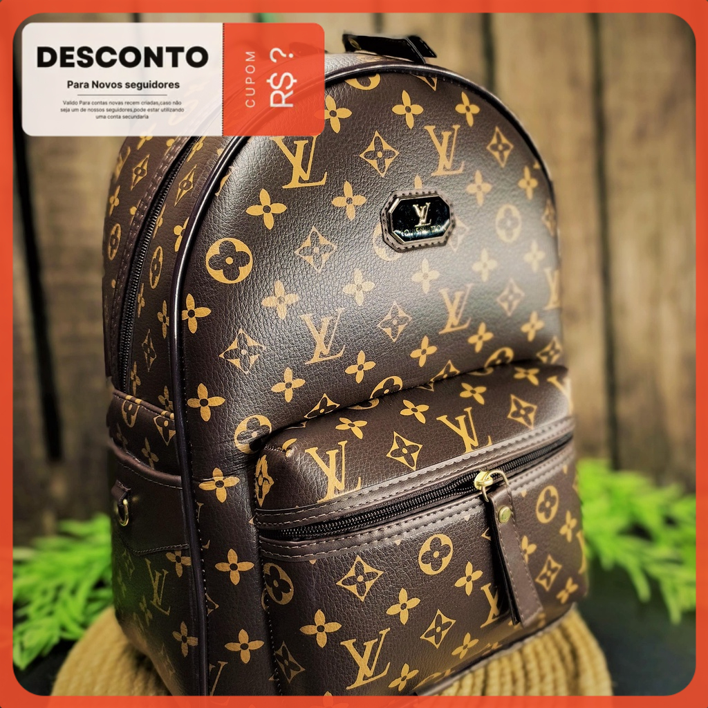 Mochila LV SILK Blogueira Bolsa Feminina Masculina Fashion Adulto