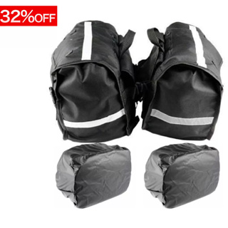 Alforge para moto 60l baslu preto premium edição limitada + capas chuva impermeável