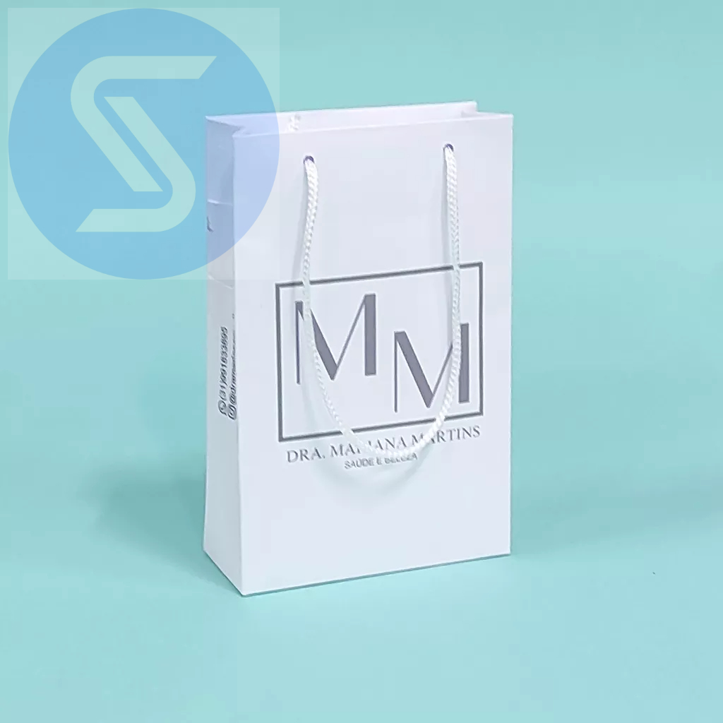 Sacolinha Personalizada papel semijoias e acessórios-10x17x4