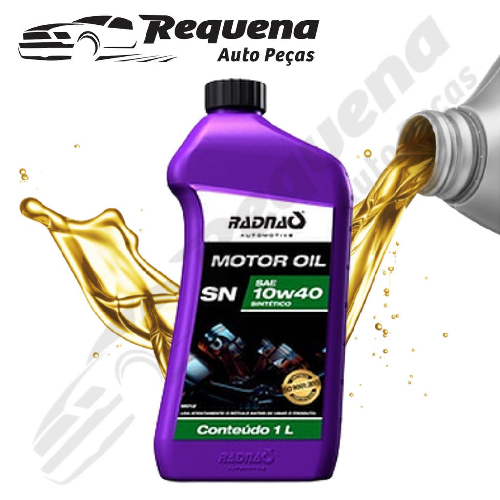 Óleo lubrificante de motor 15w40 Semi Sintético API SM RADNAQ 1L ...