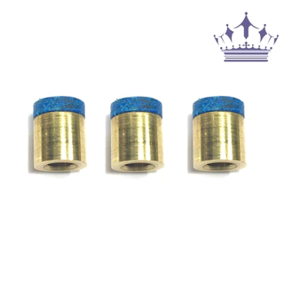 3 Virolas Ponteiras de 11mm P/ Taco de Sinuca Bilhar c/ sola