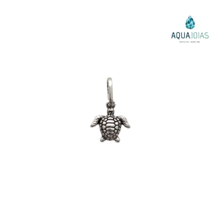 Pingente em prata 925 tartaruga marinha pequena bali em Oferta na Shopee
