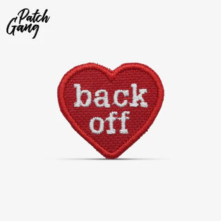 PATCH GANG Bordado termocolante pequeno coração back off