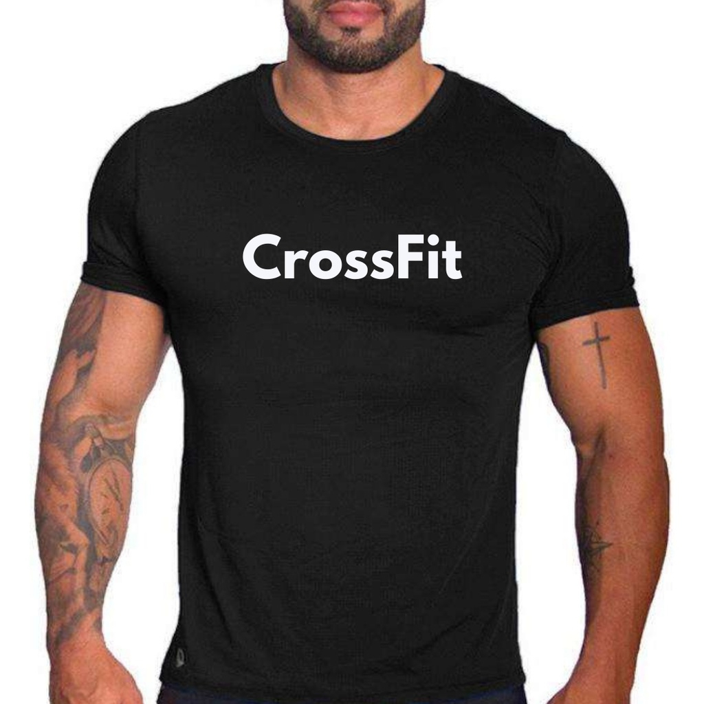 Camiseta de Treino Crossfit 100% Algodão Soft Envio Rápido | Shopee Brasil