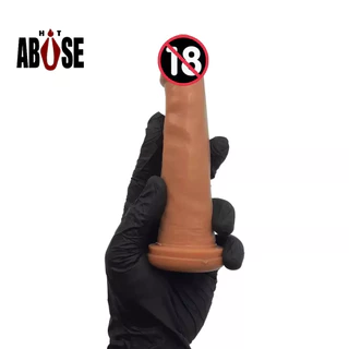 Consolo Dildo Pênis de Borracha Macico Pinto 14cm X 4cm