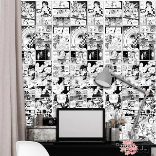 Papel de Parede Adesivo Anime Demon Slayer Mangá Autocolante 2,50 mts