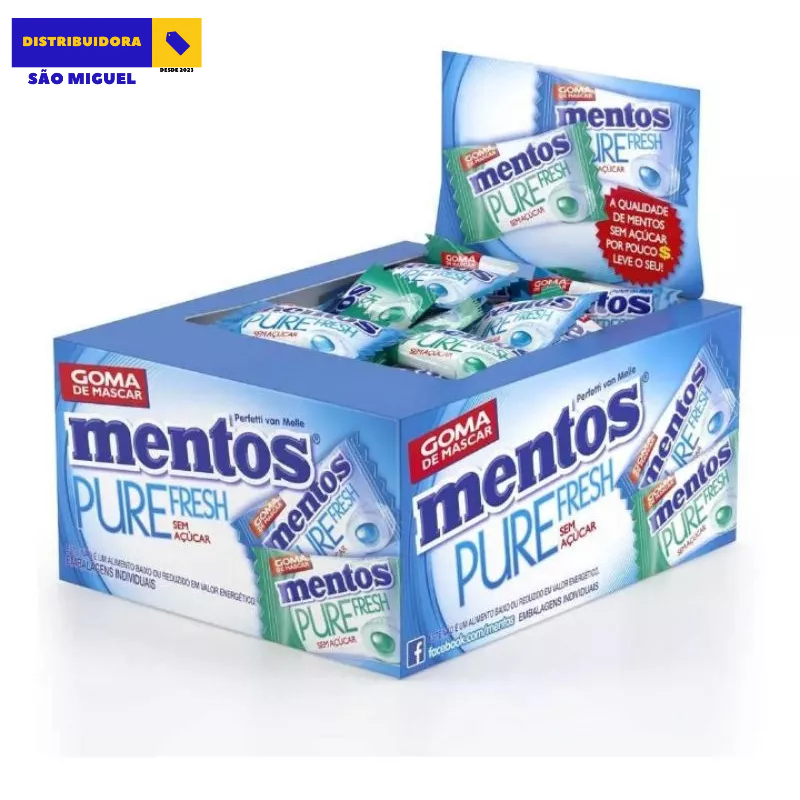 Chiclete Mentos Pure Fresh Sortido c/60 - Perfetti