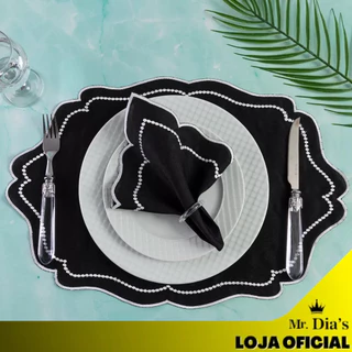 Kit Jogo Americano 12 Pçs Souplats Mesa De 6 Lugares Mesa Posta Guardanapo Supla Envio Imediato