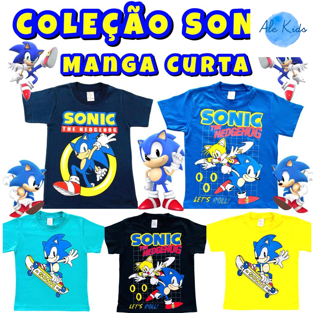 Camiseta Camisa Sonic Shadow The Hedgehog Filme Swag Geek